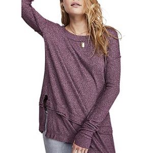 Free People North Shore thermal knit top